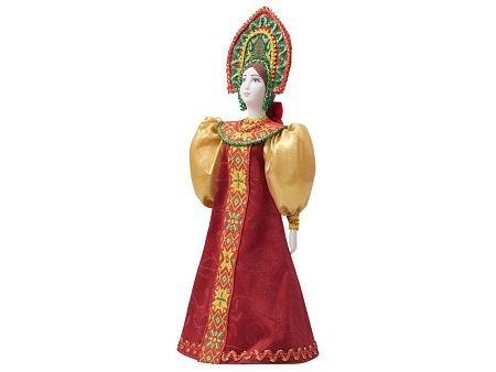 Подарочный набор: кукла фарфоровая, чай "Малина с мятой"