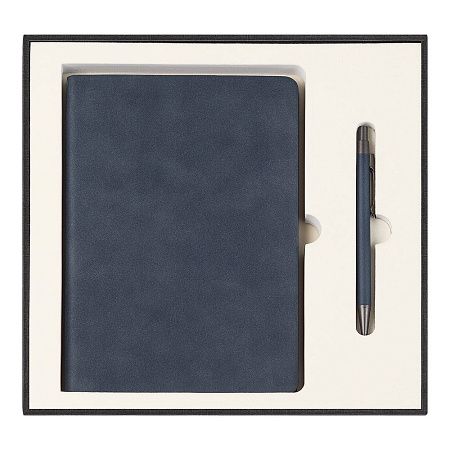 Набор подарочный Solution Superior Duo (ежедневник, ручка), тёмно-синий