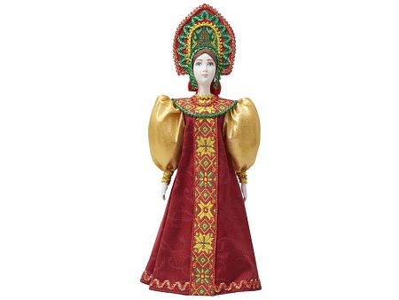 Подарочный набор: кукла фарфоровая, крем-мёд с лаймом и имбирем