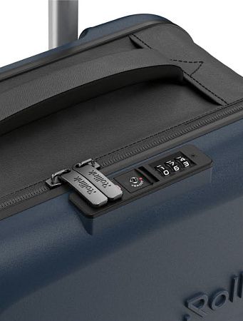Чемодан складной Rollink Vega 360 55x40x20 см, 4 колеса, серо-синий
