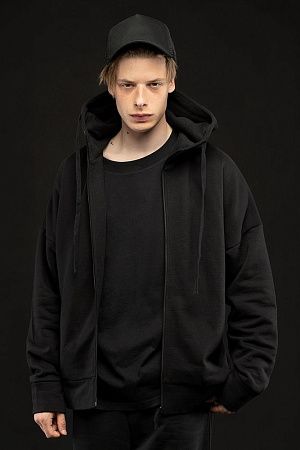 Футболка унисекс оверсайз T2, черная, размер XS/S