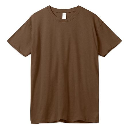 Футболка унисекс Regent 150, коричневая, размер L