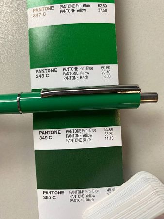 Ручка шариковая, пластиковая, BEST TOP NEW, зеленая