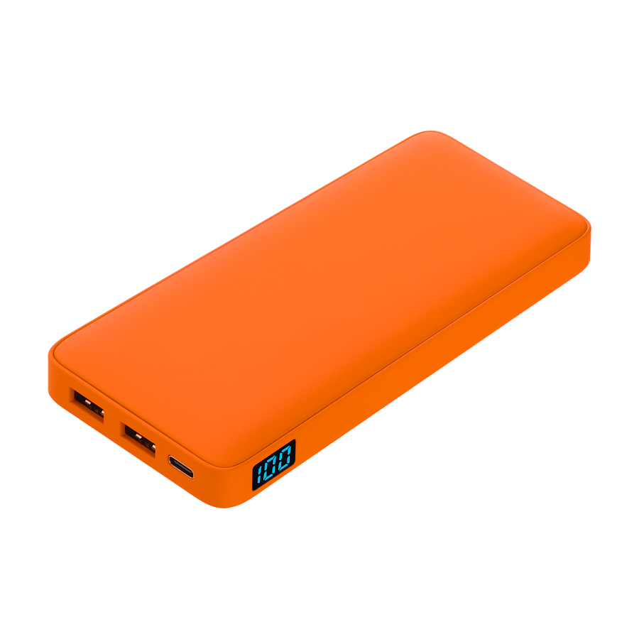 Внешний аккумулятор с подсветкой Ancor Plus 10000 mAh, оранжевый