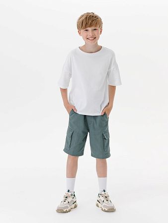 Футболка детская оверсайз Teezer, белая, размер 6 лет (110-116 см)