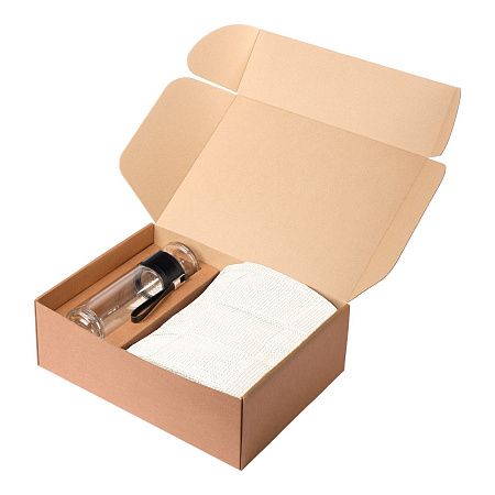 Подарочный набор Терсо (Terso), Селла (Cella), бежевый (плед, термобутылка)