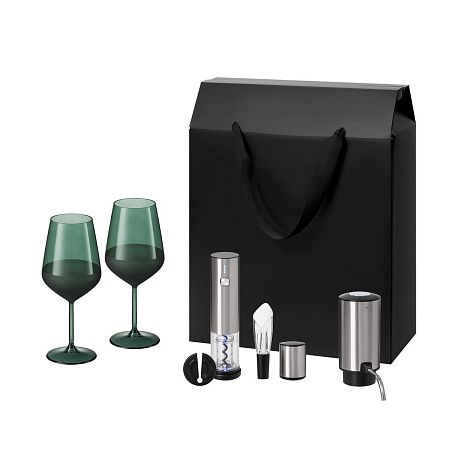 Подарочный набор Эмеральд (Emerald), Винтаро (Vintaro), Данте (Dante) (2 бокала + набор для вина + аэратор)