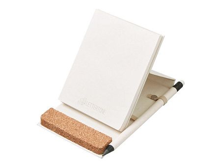 Блокнот А6 «Milky S» с подставкой из пробки