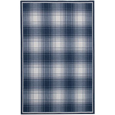 Плед Duotone, синий с белым