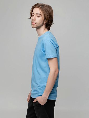 Футболка унисекс T-bolka 140, голубая, размер L