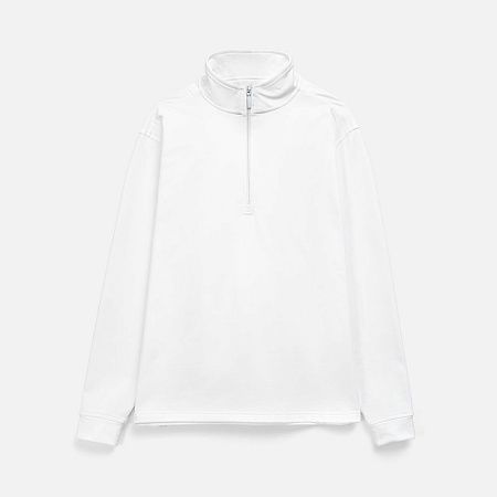 Свитшот на молнии Morfiss, белый, размер XS/S