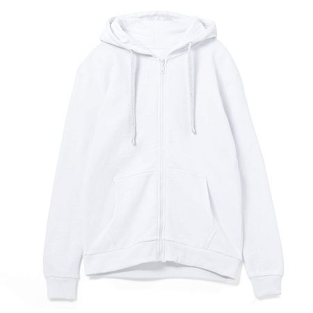 Толстовка на молнии с капюшоном Siverga 2.0, белая, размер M