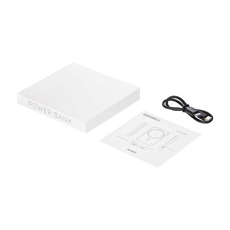 Внешний аккумулятор Ларго PD (Largo PD) 5000mAh с функцией беспроводной зарядки 15W, красный