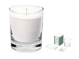 Подарочный набор «Свеча насыпная», цвет: прозрачный, белый