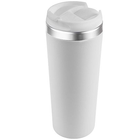 Термокружка KOMO PUDRA 420мл. Белая с белой крышкой 6062.07