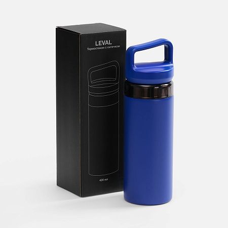 Термостакан Leval с ситечком, синий