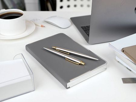 Ручка шариковая Poetica, серебристая