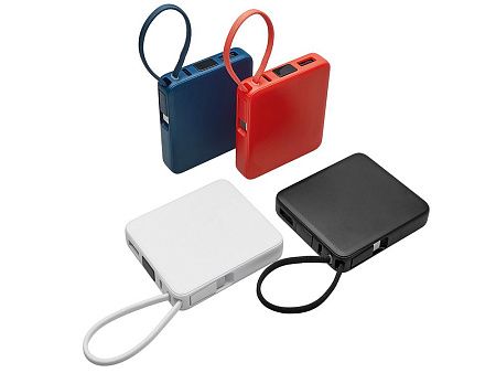 Внешний аккумулятор со встроенным кабелем USB-C «Дэнси», 5000 мАч