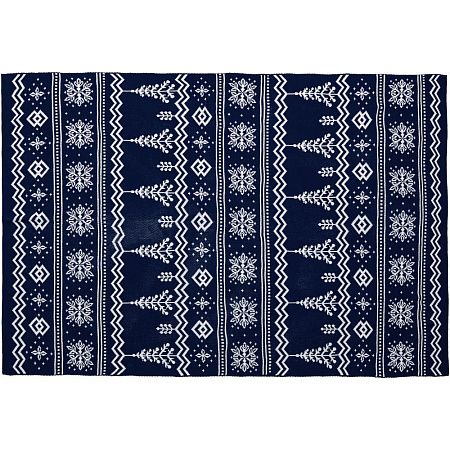 Плед Elnik, синий с молочно-белым