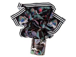 Платок «Зайцы», цвет: многоцветный, черный