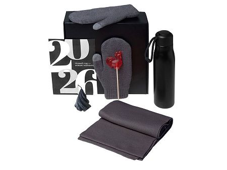 Подарочный набор «Re:Air» с варежками, шарфом и термосом