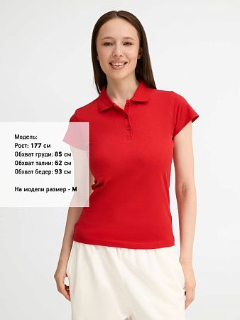 Рубашка поло женская Prescott Women 170, красная, размер XL