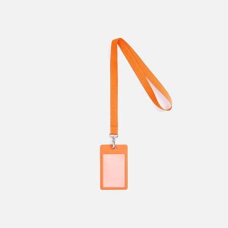 Лента для бейджа Pin, светло-оранжевая