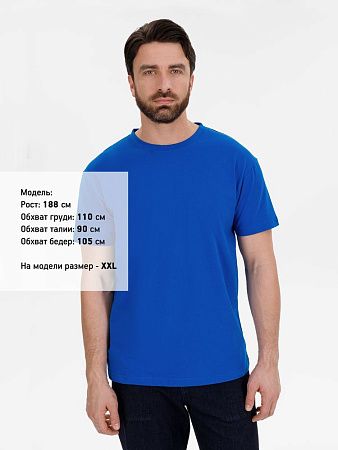 Футболка унисекс T-Bolka 180, ярко-синяя, размер XS v2