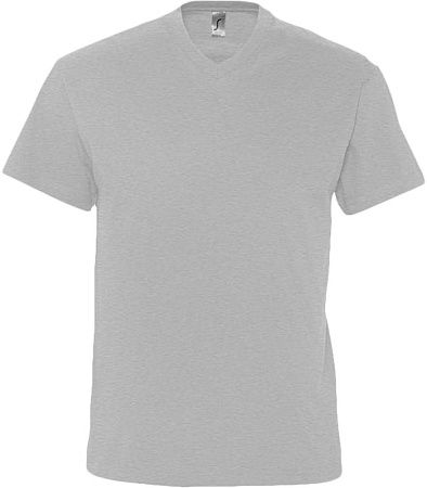 Футболка мужская с V-образным вырезом Victory 150, серый меланж, размер S
