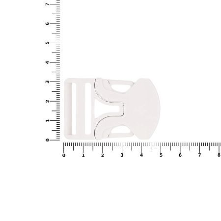 Застежка-пряжка односторонняя Triden, белый