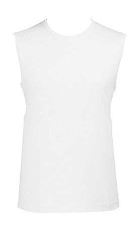 Футболка мужская без рукавов Jazzy 170, белая, размер XL