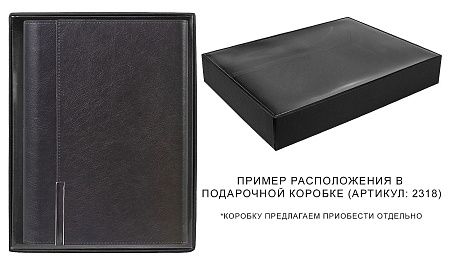 Ежедневник в суперобложке Country Liberty Mocca A5+, черный, недатированный, в твердой обложке