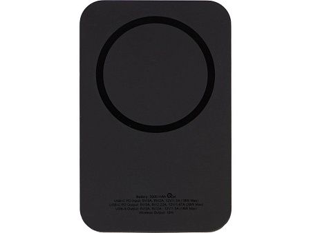 Магнитный беспроводной внешний аккумулятор с быстрой зарядкой QC/PD 20 Вт «MagnetIQ», 5000 mAh