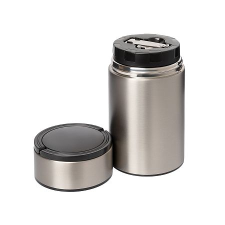 Термос для еды Bento, серебряный