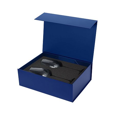 Подарочный набор 2 бокала для вина Blanche в синей коробке