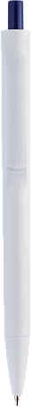 Ручка IGLA COLOR Белая с темно-синей кнопкой 1033.14