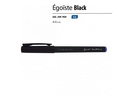 Ручка пластиковая гелевая «Egoiste Black» с лого бренда