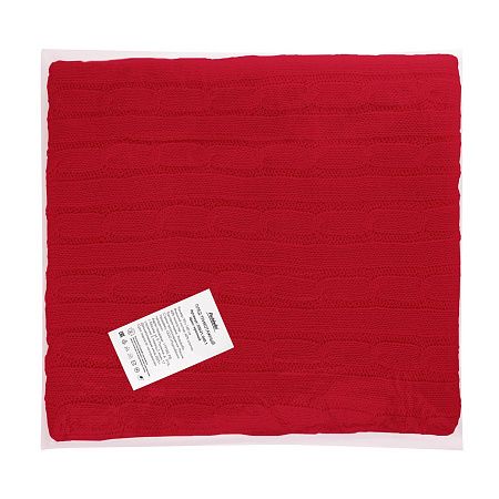 Плед Fado вязаный, красный (без подарочной коробки)