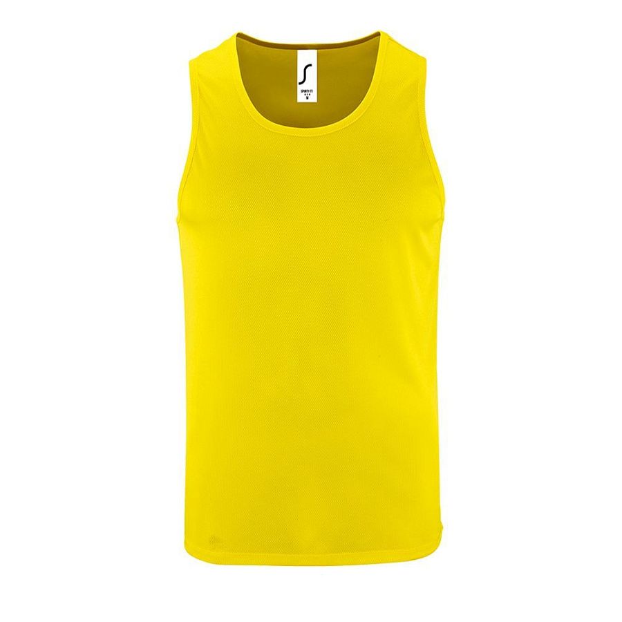 Майка мужская Sporty TT Men, желтый неон, размер 3XL