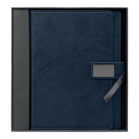 Ежедневник в суперобложке Country Alfa Mocco Business Edition B5 в подарочной коробке, синий