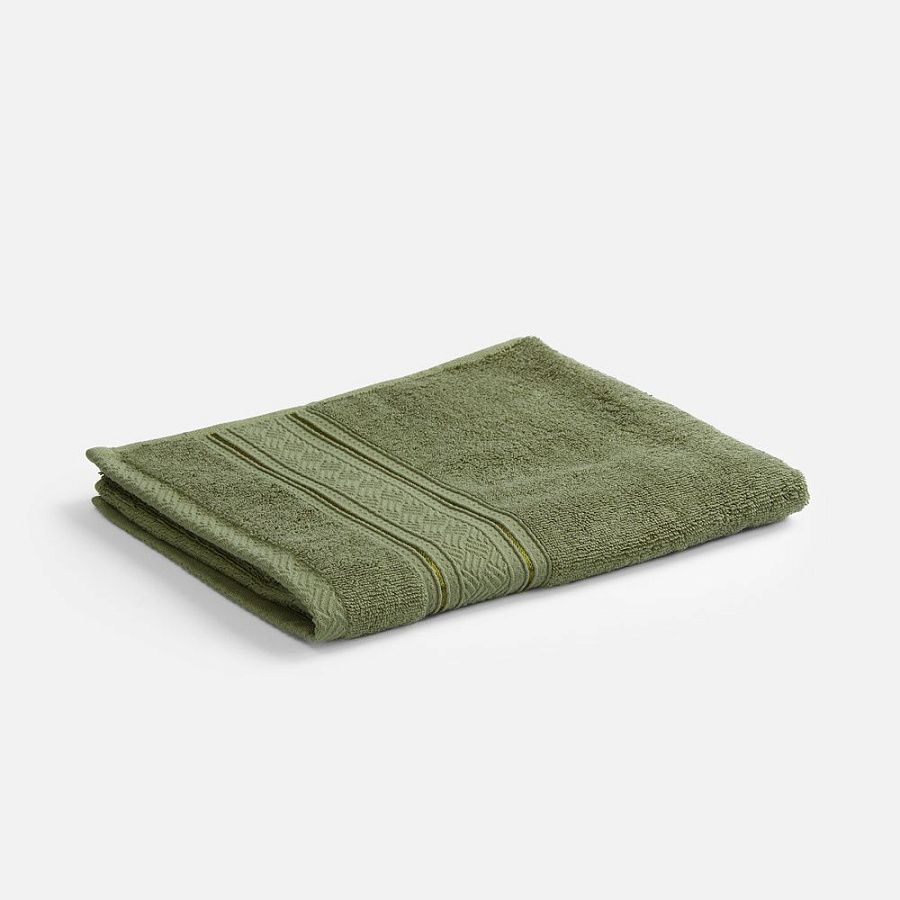 Полотенце махровое Terrychic, среднее, зеленое