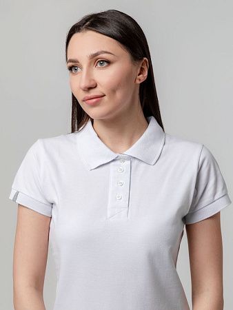 Рубашка поло женская Virma Premium Lady, белая, размер 3XL