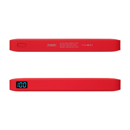 Внешний аккумулятор с подсветкой Ancor PD Plus 10000 mAh, красный