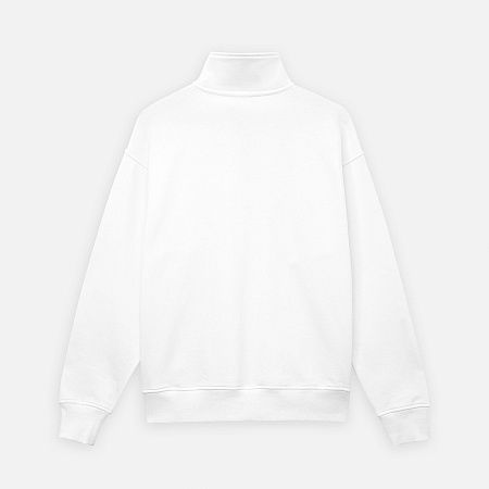 Толстовка на молнии унисекс Флоу (Flow), белая, размер 5XL/6XL