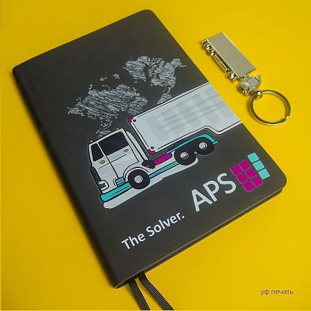 Ежедневник Flexy Ausone A5, фиолетовый, недатированный, в гибкой обложке