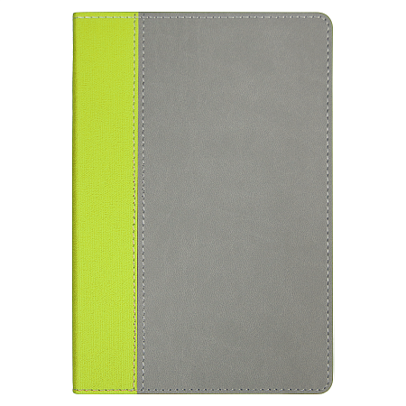 Ежедневник Flexy Viva Latte Sand Color A5, серый с салатовым, недатированный, в гибкой обложке