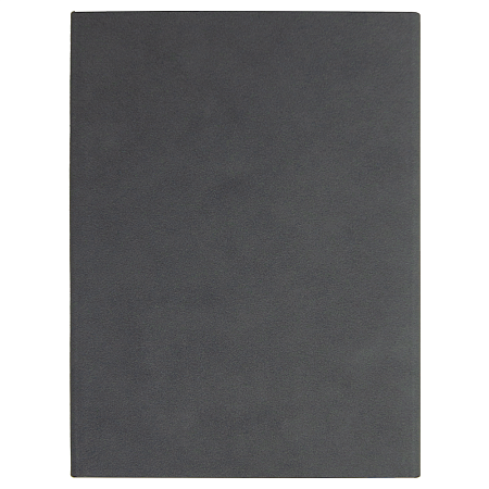 Ежедневник Alfa Bird line Nuba A5, темно-серый,  недатированный, в твердой обложке с магнитным клапаном и металлическим элементом