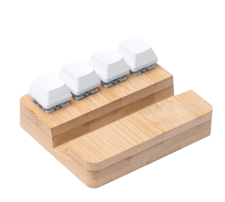 Подарочный набор "Симс офис": держатель, коврик для мыши, кейкапы, шоколад