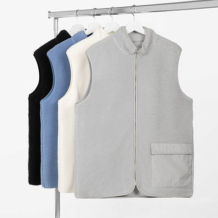 Жилет унисекс Oblako, светло-серый, размер XS/S