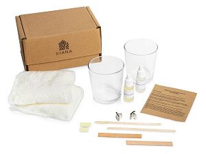 Набор для создания 2-х свечей «Candle Up», цвет: белый